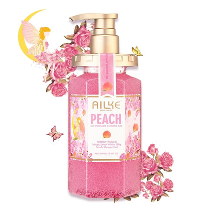 AILKE peach women body wash care Shower gel