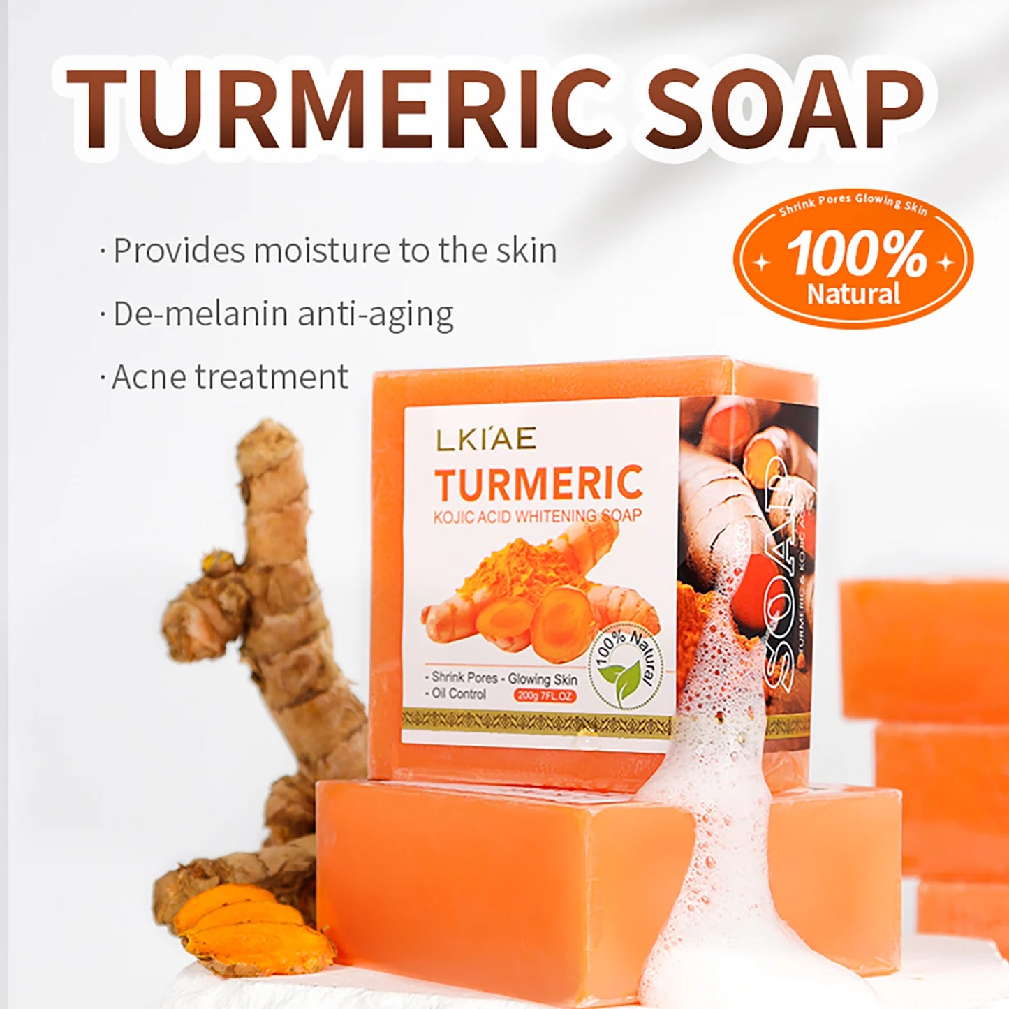 Natural Turmeric Whitening Body Wash Soap