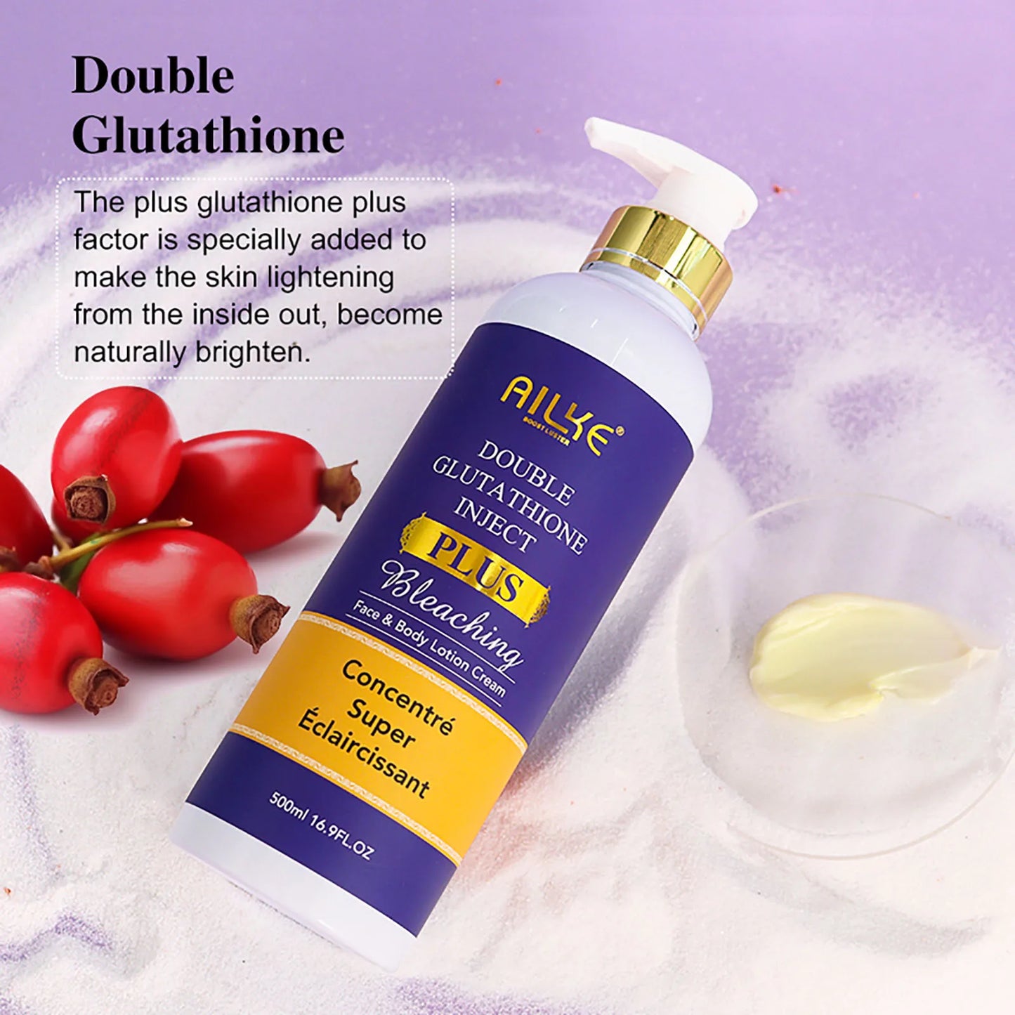 AILKE Double Glutathione Brightening Cosmetics Skin Care Set