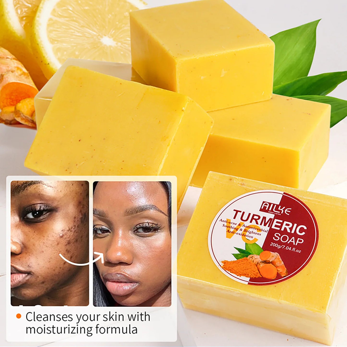 AILKE Organic Turmeric Skin Care Set